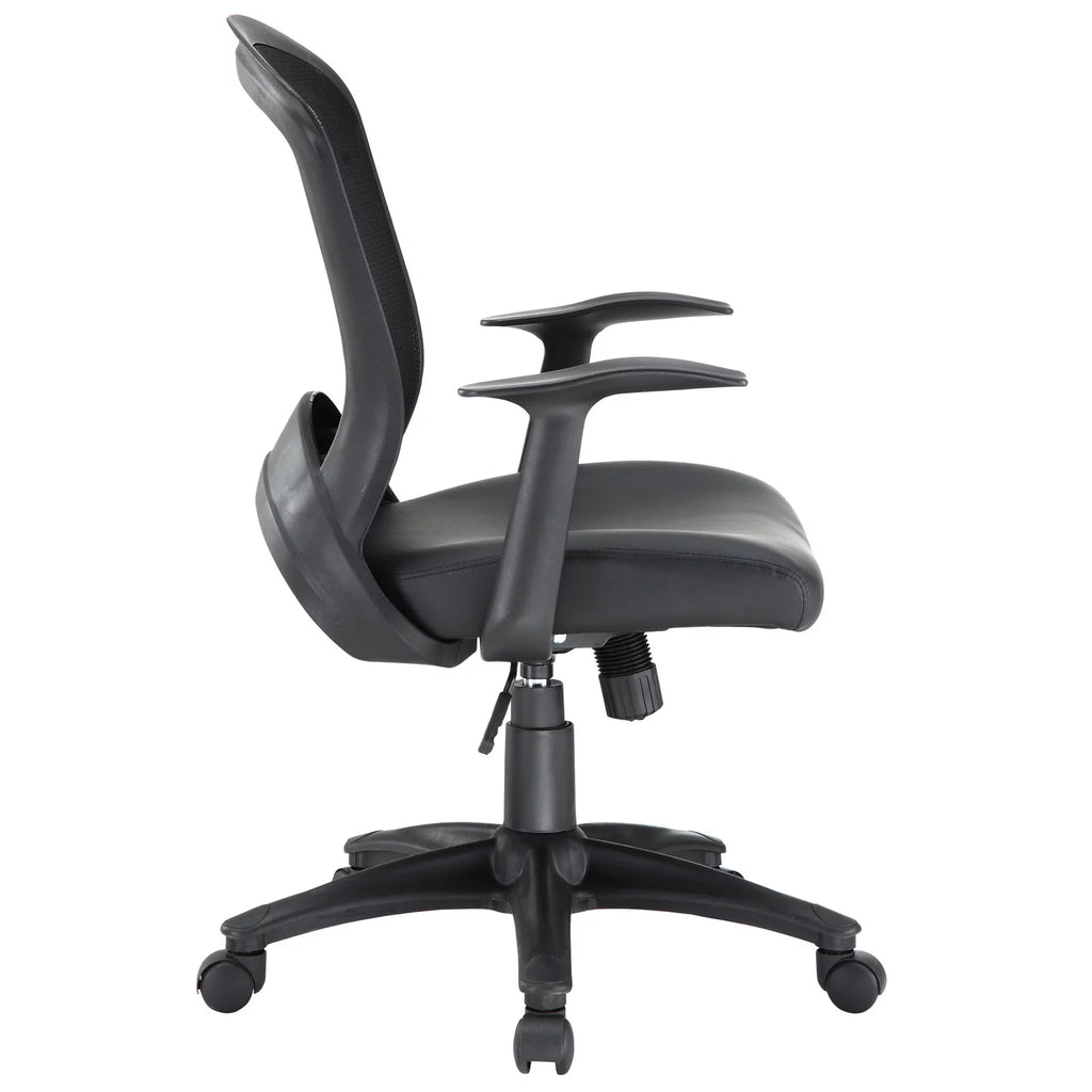 Black Vinyl Office Chair Q4014