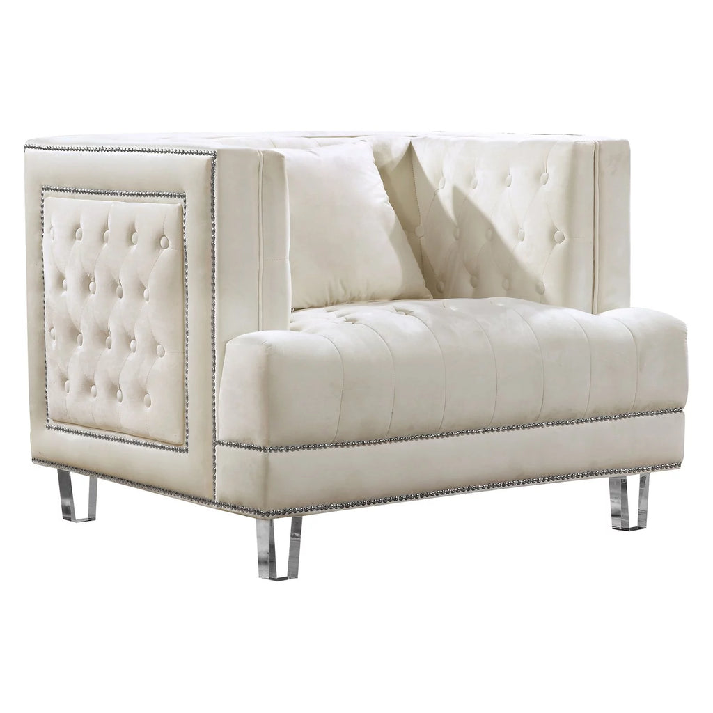 Cream Velvet Chair P2800