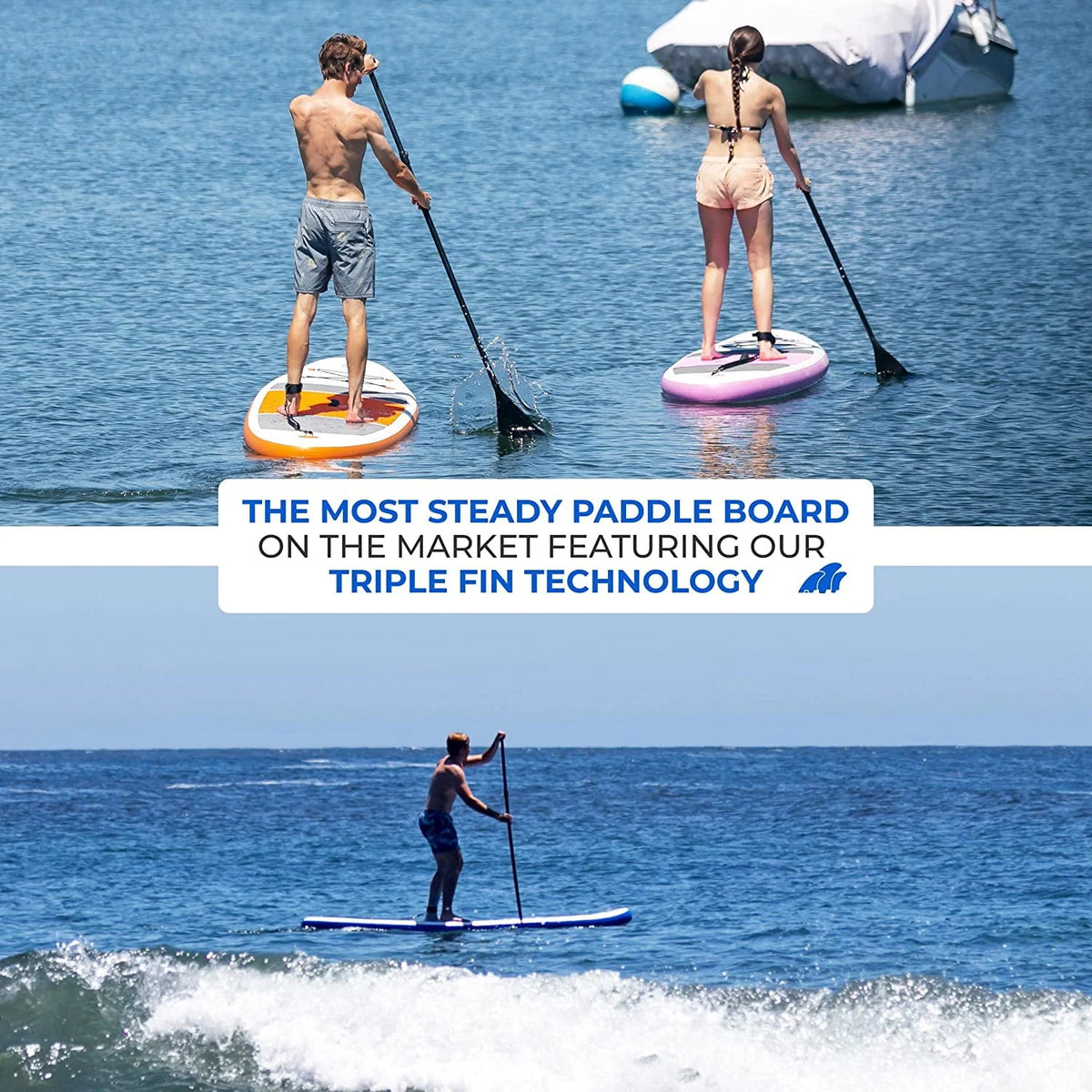 Blue Inflatable Paddle Board SUP Kit N4344