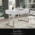 White & Chrome Writing Desk H53471