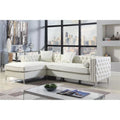 Left Hand Facing L Shape Sectional Sofa Cream D575936
