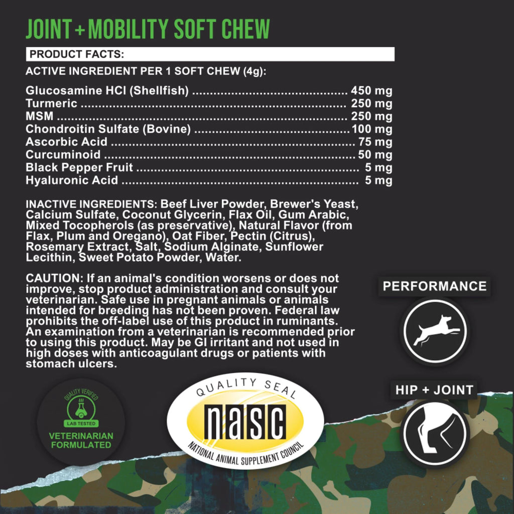 90 Soft Chews Hip & Joint Health Supplement for Dogs O639