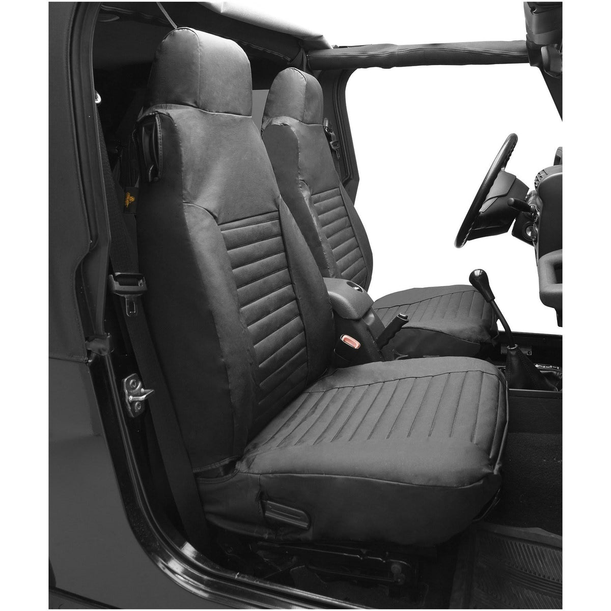 Black Denim Seat Covers D360