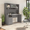 60W Computer Desk with Hutch V5168
