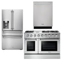 48 Gas Range, Refrigerator with Water and Ice Dispenser, Dishwasher E340277