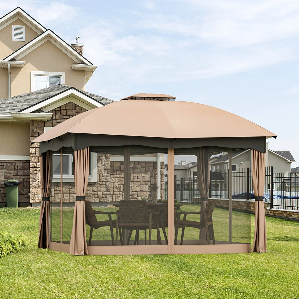 12' x 10' Heavy Duty Steel Gazebo F601092