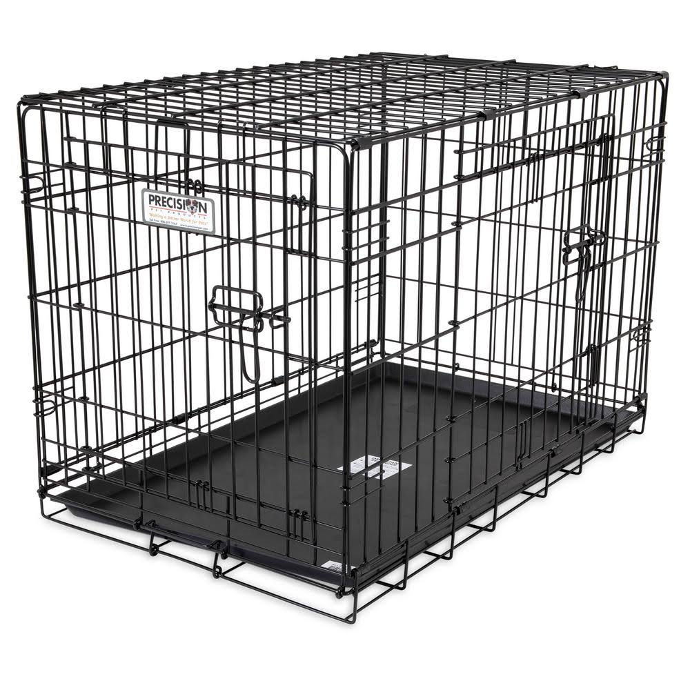 Black 2-Door Dog Crate Q2236